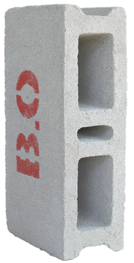 [BETON102] Parpaing artisanal 12x20x40cm gravillon